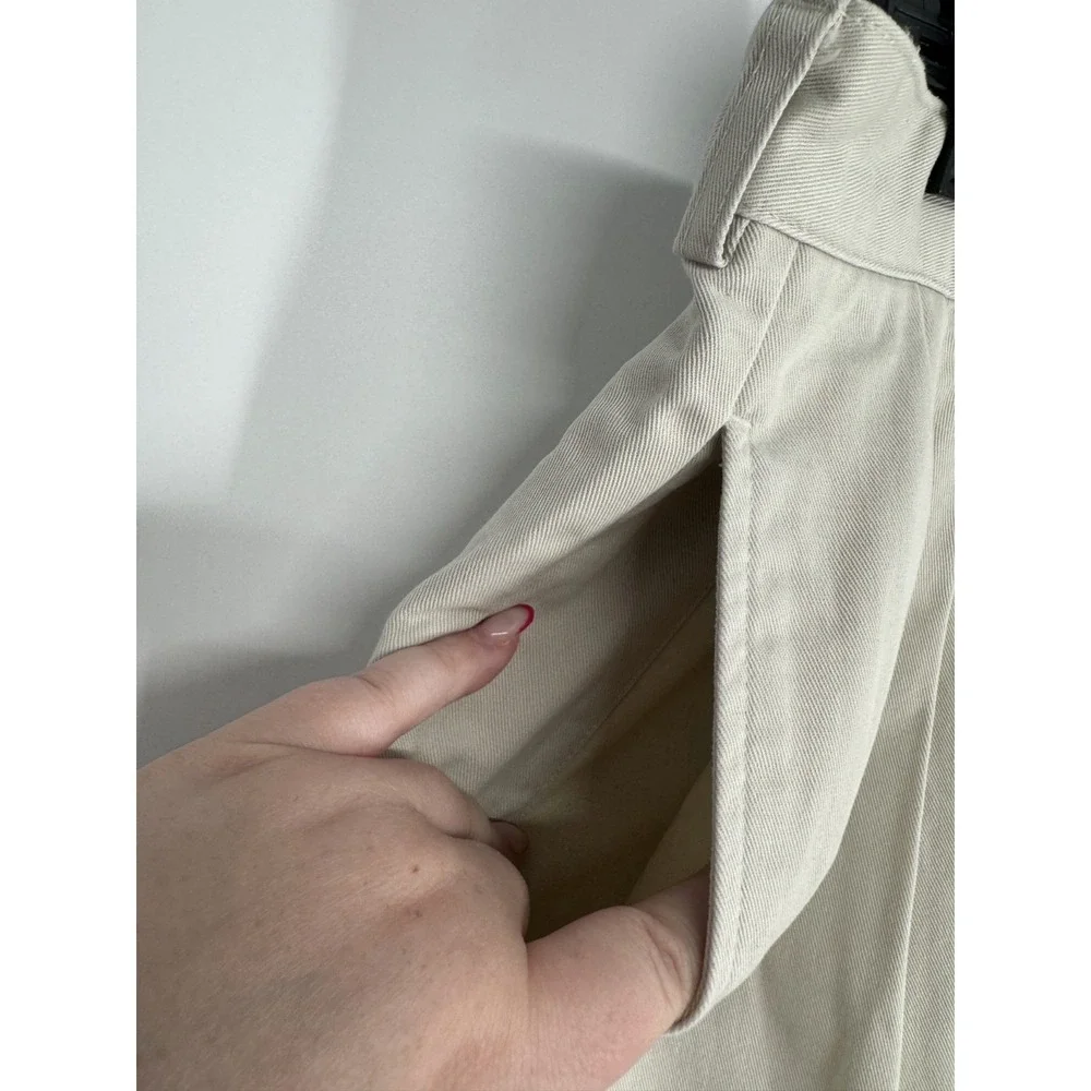 Polo Ralph Lauren Andrew Pants Mens Size 34x32 Khaki Vintage Baggy Pleated Chino